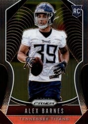 2019 Panini Prizm Base Set Alex Barnes #377 card