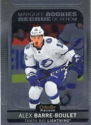 2021-22 O-Pee-Chee Platinum Base Set Alex Barre-Boulet #218 card