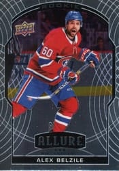 2020-21 Upper Deck Allure Base Set Alex Belzile #71 card