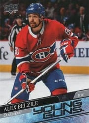 2020-21 Upper Deck Base Set Alex Belzile #230 card