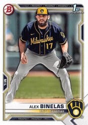 2021 Bowman Draft Base Set Alex Binelas #BD-79 card