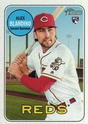 2018 Topps Heritage Base Set Alex Blandino #509 card