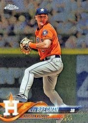 2018 Topps Chrome Base Set Alex Bregman #195 card