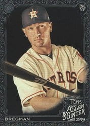 2019 Topps Allen & Ginter X Base Set Alex Bregman #29 card