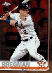 2019 Topps Chrome Base Set Alex Bregman #19 card