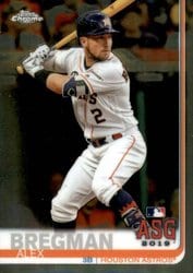 2019 Topps Chrome Update Base Set Alex Bregman #72 card