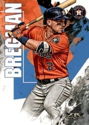 2019 Topps Fire Base Set Alex Bregman #72 card