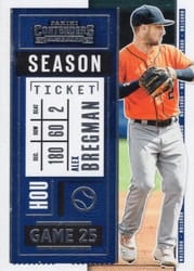 2020 Panini Contenders Base Set Alex Bregman #58 card