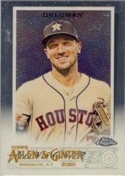 2020 Topps Allen & Ginter Chrome Base Set Alex Bregman #36 card