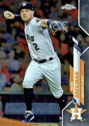 2020 Topps Chrome Base Set Alex Bregman #102 card