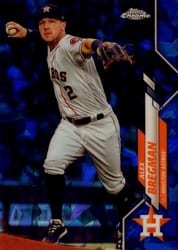 2020 Topps Chrome Sapphire Edition Base Set Alex Bregman #100 card