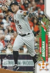 2020 Topps Holiday Base Set Alex Bregman #HW50a card