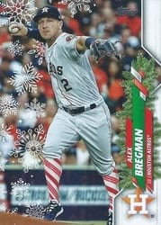 2020 Topps Holiday Base Set Alex Bregman #HW50d card