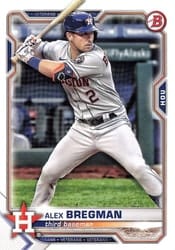 2021 Bowman Base Set Alex Bregman #25 card