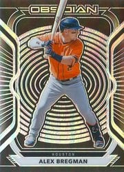 2021 Panini Chronicles Obsidian Alex Bregman #28 card