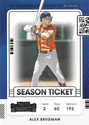 2021 Panini Contenders Base Set Alex Bregman #22 card