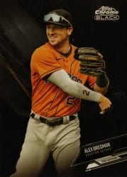 2021 Topps Chrome Black Base Set Alex Bregman #6 card