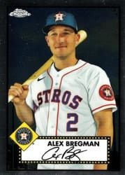 2021 Topps Chrome Platinum Anniversary Base Set Alex Bregman #167 card