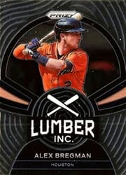 2022 Panini Prizm Lumber Inc. Alex Bregman #LI-10 card