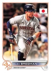 2022 Topps Japan Edition Base Set Alex Bregman #60 card