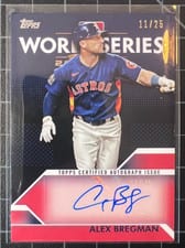 2023 Topps World Series Champion Autographs Alex Bregman #WCA-AB card