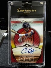 2024 Topps Luminaries Hit Kings Autographs Alex Bregman #HK-AB card