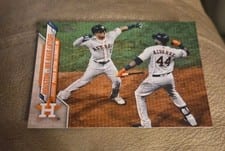2020 Topps Update Alex Bregman / Yordan Alvarez #U-7 card