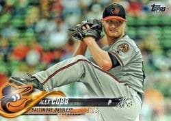 2018 Topps Base Set Alex Cobb #420 card