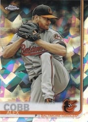 2019 Topps Chrome Sapphire Edition Base Set Alex Cobb #483 card