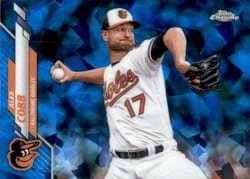 2020 Topps Chrome Sapphire Edition Base Set Alex Cobb #656 card