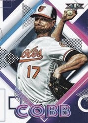 2020 Topps Fire Base Set Alex Cobb #144 card