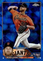 2023 Topps Chrome Sapphire Edition Base Set Alex Cobb #108 card