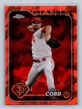 2024 Topps Chrome Sapphire Edition Base Set Alex Cobb #497 card