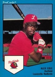 1989 ProCards FutureStars AAA Base Set Alex Cole #1266 card