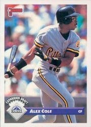 1993 Donruss Base Set Alex Cole #786 card