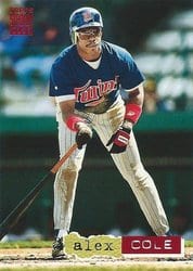1994 Stadium Club Base Set Alex Cole #584 card