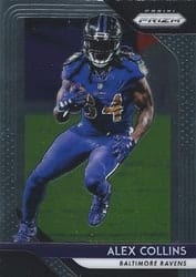 2018 Panini Prizm Base Set Alex Collins #186 card