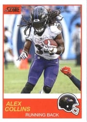 2019 Score Base Set Alex Collins #86 card