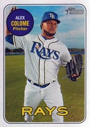 2018 Topps Heritage Base Set Alex Colome #338 card