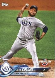 2018 Topps Opening Day Base Set Alex Colome #194 card