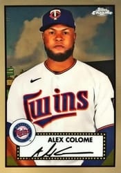 2021 Topps Chrome Platinum Anniversary Base Set Alex Colome #445 card
