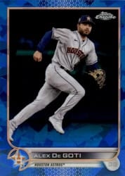 2022 Topps Chrome Update Sapphire Edition Base Set Alex De Goti #US29 card
