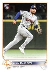 2022 Topps Update Base Set Alex De Goti #US29 card