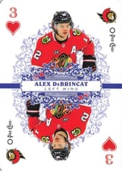 2022-23 O-Pee-Chee Playing Cards Alex DeBrincat #3-HEARTS card