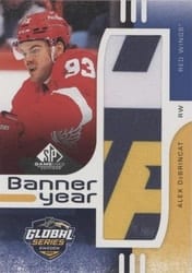 2024-25 SP Game Used 2023 Global Series Sweden Banner Year Relics Alex DeBrincat #BYGS-AD card