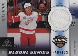 2024-25 SP Game Used 2023 Global Series Sweden Fabrics Alex DeBrincat #GSF-AD card