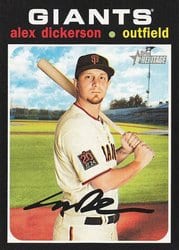 2020 Topps Heritage Base Set Alex Dickerson #364 card