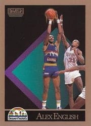 1990-91 SkyBox Base Set Alex English #74 card
