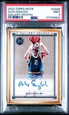 2023-24 Topps Motif Gallery Graphs Alex English #GG-AE card
