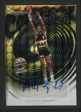 2025-26 Finest Colossal Shots Autographs Alex English #CS-JE card
